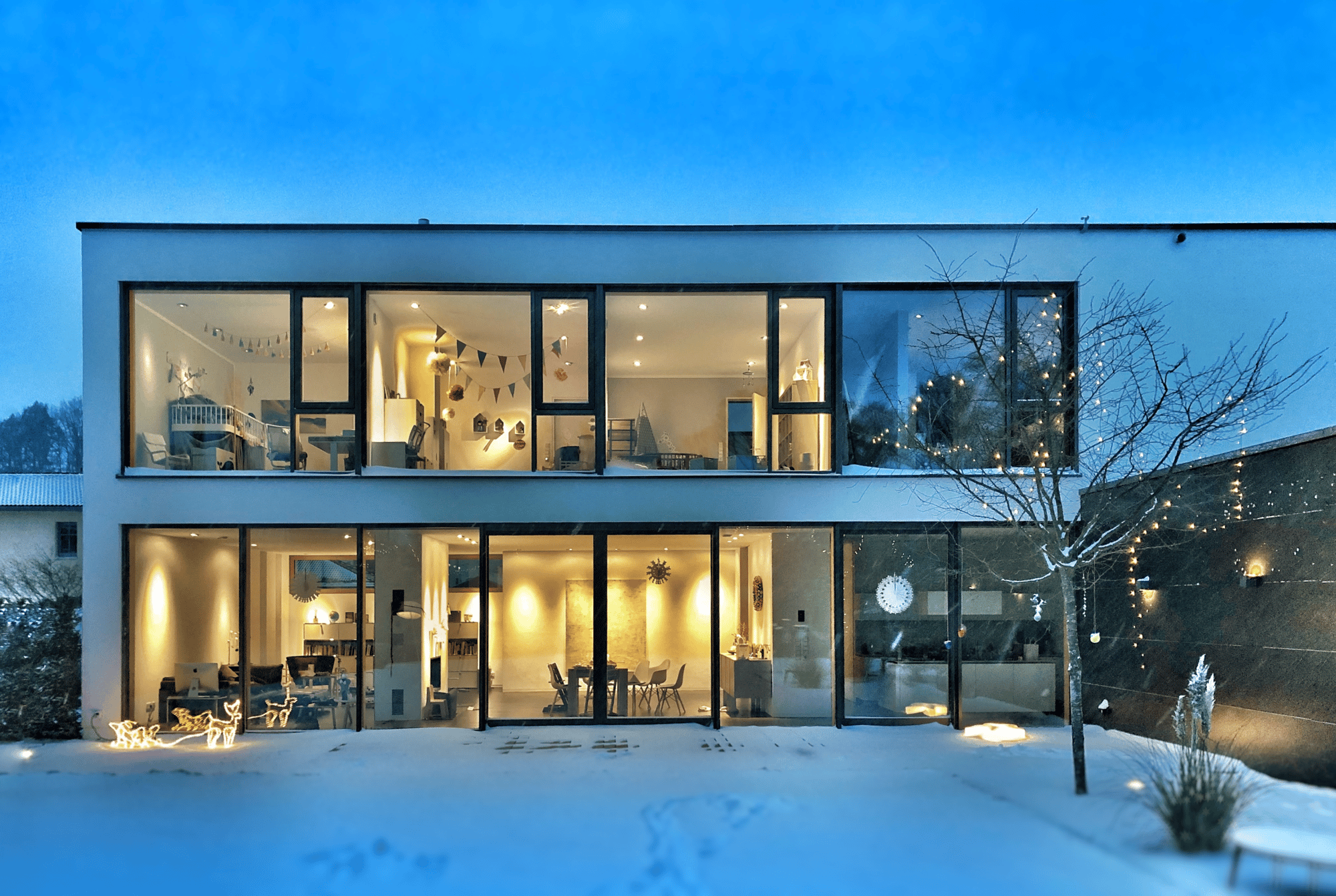 Glass House in winter Glass House in winter
